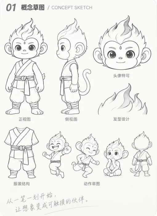 概念线稿