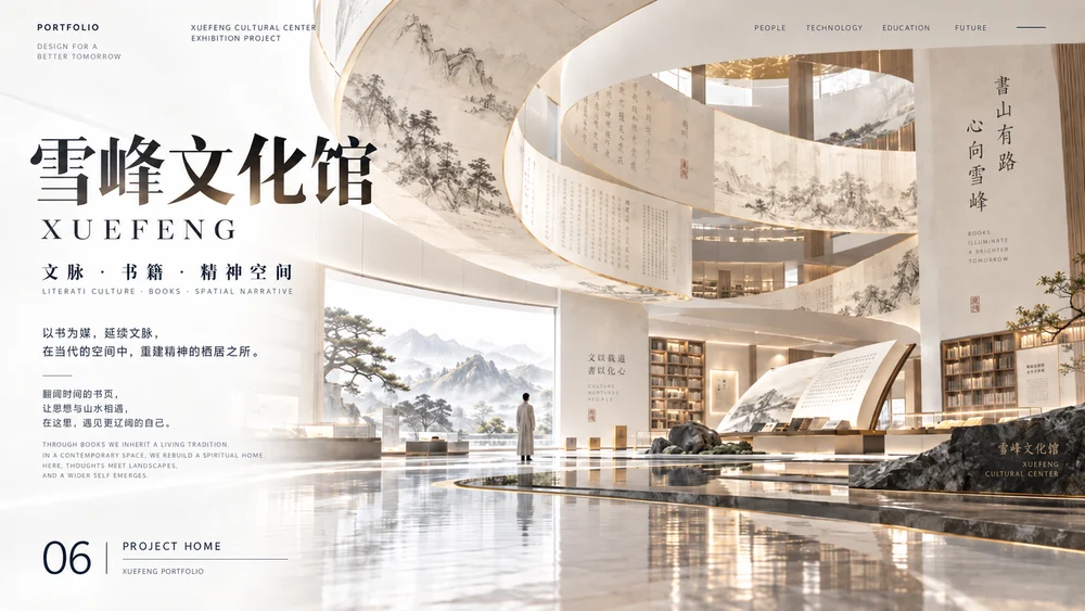雪峰文学馆项目主视觉